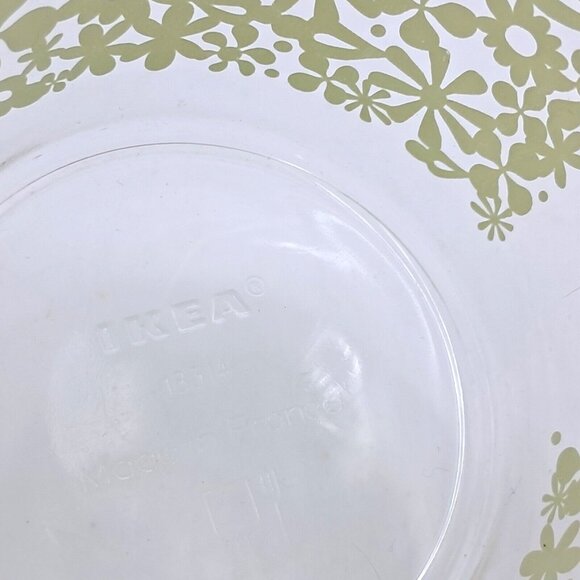 IKEA GODTA Glass Coffee Mug Tea Cup -Patterned Green Set of 4 - Picture 5 of 8